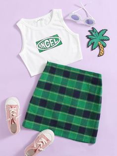 Tartan Skirt, Paper Duck, Outfits For Kids, Barbie Diy, Tour Outfits, Cute Comfy Outfits, Butterfly Jewelry, Kids Outfits Girls