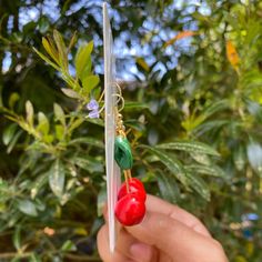 Cherry Earrings Dangle Cherry Lover Gift Cute Cherry Earrings for the Summer Hanmdade Hypoallergenic Cherry Earrings - Etsy Hypoallergenic Dangle Earrings For Mother's Day, Cherry Colored Drop Earrings With Ear Wire, Cherry Dangle Earrings With Ear Wire, Cherry Drop Earrings With Ear Wire, Cherry Color Dangle Earrings, Xo Earrings, Cherry Earrings, Gift Cute, Earrings Etsy