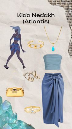 an image of a woman's clothes and accessories on the cover of a magazine