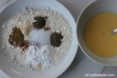 two bowls filled with different types of food