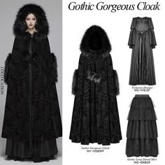 Gothic Cape, Mantel Cape, Coat Cape, Wedding Cloak, Cape Blazer, Faux Fur Hoodie