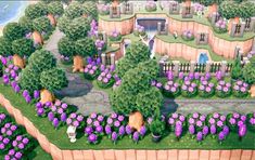 Acnh Hydrangea Design, Acnh Island Ideas, Ac Ideas, Acnh Inspiration, Group Name, Animal Crossing Guide, Acnh Design