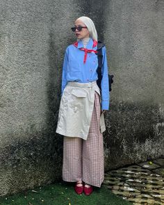 I feel like a scout girl 👧🏻 outfit deetz shirt —— @boneusstudios scarf —— @pedasss.atelier wrap skirt —— @cyawardrobe pants —— @boneusstudios shoes —— @berlynnshoes bag —— @pyn.daily . . . . . . . scout girl inspired. office outfit. wrap skirt over pants. outfit repeater. layering. Hijab Outfit, Wrap Skirt, Office Outfits, Concert Outfit, Girl Outfits, Pants