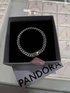 #fashion  @officialpandora Pandora Cuban Link, Pandora Timeless Pavé Chain Bracelet, Pandora Bracelet Chain, Dhgate Finds, Pandora Bracelet Designs, Pandora Bracelet Silver