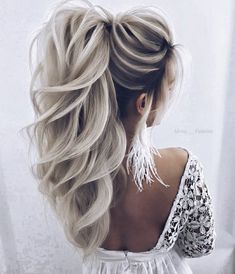 Wedding Hairstyles For Women, Grey Hair Color Silver, Hairstyles For, A Ponytail, Grey Hair Color, Bridal Look, Silver Hair, Hair Dos