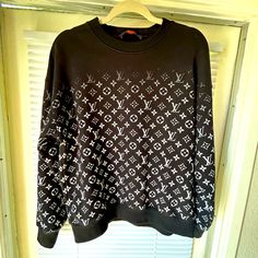 Used Authentic Louis Vuitton Gradient Monogrammed Sweater. Excellent Condition. No Flaws, Snags Or Stains. Questions? Leave A Comment Below! Louis Vuitton Sweater, Monogram Sweater, White Gradient, Used Louis Vuitton, Louis Vuitton Black, Authentic Louis Vuitton, Colorful Sweaters, Sweater Cardigan, Men Sweater