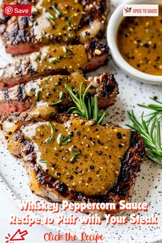 Whiskey Peppercorn Sauce is the perfect complement to your favorite steak, adding rich flavor and depth to every bite. Whether you're making Sirloin Top Steak or looking for a Whiskey Cream Sauce Steak, this recipe will elevate your meal. Save this pin for an easy, delicious Steak Cream Sauce you'll want to make again and again!

#WhiskeyPeppercornSauce #SteakSauceRecipes #GourmetCooking #FlavorfulSauces #CulinaryTips #SteakDinnerIdeas #HomemadeSauces #CookingWithWhiskey #SavorySauce #GrillingEssentials Black Peppercorn Sauce, Steak Cream Sauce, Whiskey Cream Sauce, Peppercorn Sauce For Steak, Peppercorn Sauce Recipe, Sauce For Steak, Peppercorn Steak, Steak Sauce Recipes, Whiskey Cream