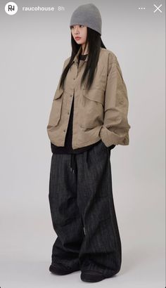 Japanese Streetwear Women, Oversized Jacket Outfit, Hip Hop Style Outfits, Summer Swag Outfits, Tomboy Girls, Soft Streetwear, Japanese Street Wear, Fashion Photography Inspiration, 가을 패션