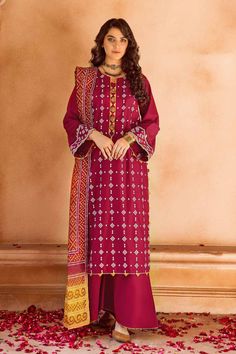 Gul Ahmed CL-32166 Chunri Lawn Collection Traditional Multicolor Lawn Suit With All Over Print, Festive Cotton Suits With Printed Motifs, Festive Cotton Suit With Printed Motifs, Festive Patterned Lawn Suit With All Over Print, Traditional Red Unstitched Suit With Digital Print, Traditional Printed Unstitched Suit For Formal Occasions, Red Printed Unstitched Suit For Eid, Traditional Festive Lawn Suit With All-over Print, Fitted Lawn Suit With Digital Print For Formal Occasions