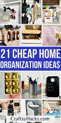 the top 12 cheap home organization ideas