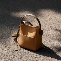 Free U.S. shipping. Style: Classic, Commuting , color:Brown, suite for season：Spring, Summer, Autumn, Winter ，Anniversary, Going out, Hanging out, Work, Material Genuine Leather, Women's Brown Leather Bucket Bag Crossbody Bags with Side Pocket