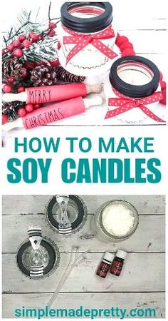 how to make soy candles for christmas