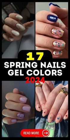 Spring Gel Nails Ideas, Spring Gel Nails, Spring Short Nails, Chic Minimalista, Ideas Para Uñas, Statement Nail, Nagellack Trends, Fun Nail Colors, Spring Nail Trends