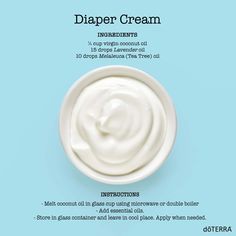 Diaper Cream Recipe, Aqueous Cream, Doterra Baby, Essential Oils For Babies, Lavender Recipes, Doterra Oil, Essential Oils 101, Doterra Essential Oils Recipes, Essential Oils For Kids