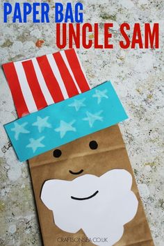 paper bag uncle sam craft for kids to make