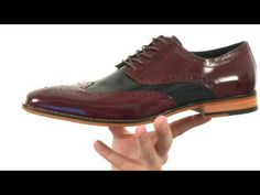 Stacy Adams Tinsley Wingtip Oxford - zappos.com Patent Leather Wingtip Oxfords, Patent Leather Wingtip Oxfords For Business Casual, Fitted Wingtip Oxfords In Patent Leather, Wingtip Oxford, Polished Look, Walk On, Product Reviews, Dress Shoes Men, Oxford Shoes