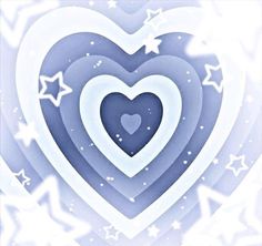 a blue heart with stars in the background