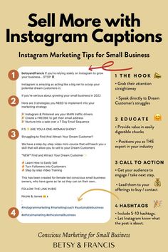 Sell More With Instagram Captions Systemisches Coaching, Business Marketing Plan, Social Media Planning, Social Media Marketing Content, Instagram Marketing Tips