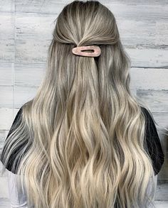 Blonde highlights Hair Color Idea, Platinum Blonde Synthetic Hair Clip In, Blonde Balayage Hair, Balayage Hair Color, Hair Color Balayage, Balayage Hair, Blonde Highlights