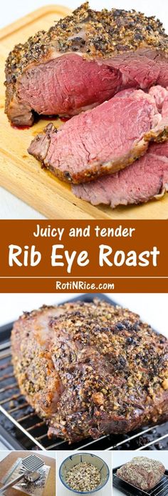 juicy and tender rib - eye roast recipe on the grill