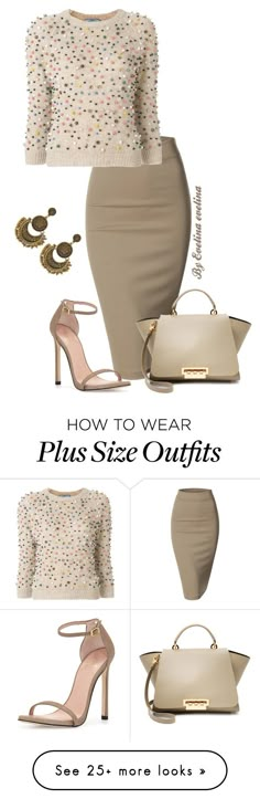 "EVE" by evelina-er on Polyvore featuring Doublju, Prada, ZAC Zac Posen and Stuart Weitzman Outfit Classy, Nice Outfits, Ideas Party, Business Outfit, Party Party, Curvy Outfits, Women Clothes, Fashion Mode