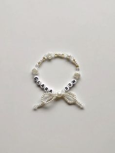 the personalized bracelet with pearls and beads