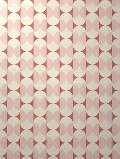 an abstract wallpaper pattern with circles in pink and white