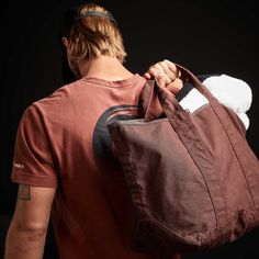 The perfect carry all tote bag with an inside pocket and comfortable shoulder straps. This bag is constructed from thick, durable canvas that is ideal for everyday use.Additional Information:• 40% Cotton, 40% Linen, 20% Polyurethane. • Imported• Width: 24 in. Height: 13 in. • Inside Pocket Width: 10 3/4 in. Height: 8 1/2 in. • Shoulder Strap Drop: 8 in. • Spot clean. Mens Tote Bag, Small Canvas, Carry All Bag, Daily Essentials, Canvas Tote, Inside Pocket, Shoulder Straps, Plum, Bags Designer