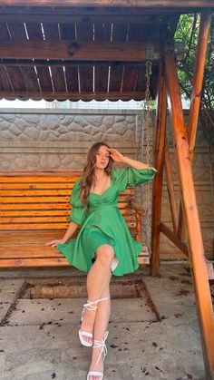 Poses In Frocks At Home, Poses On One Piece Dress Short, One Piece Dress Pic Pose, Short Frock Poses Photo Ideas, Frock Photoshoot Poses, Poses In One Piece Dress, Short Dress Poses Instagram Outside, Short Dress Poses