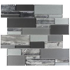 Glass Mosaic Wall Tile Onyx Graphite Modern Mosaic Tile, Patio Grande, Elegant Tiles, Modern Mosaics, Charming Kitchen, Accent Tile, Interior Floor, Glass Mosaic Tiles