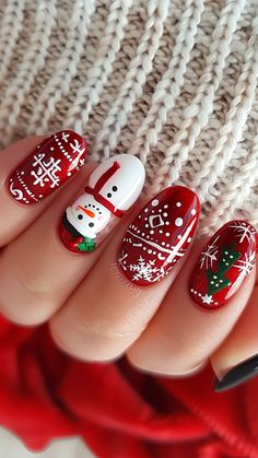 Christmas Nails Cute Styles That Will Melt Your Heart! 🎁 Get ready to fall in love with these Christmas Nails Cute styles that are perfect for the season! From Christmas Gel Nails to Christmas Nails Acrylic, these designs will have Her Nails looking festive and fun. 🎅✨ Looking for Cute Christmas Nails that are easy to do? We’ve got you covered with Christmas Nails Easy ideas that bring holiday cheer to your fingertips. Try classic Xmas Nails or add a sweet twist with Candy Cane Nails for that... Christmas Nails Cute, Christmas Nails Trendy, Xmas Nail Designs, Christmas Tree Nails, Candy Cane Nails, Christmas Gel, Red Christmas Nails, Tree Nails, Cute Styles