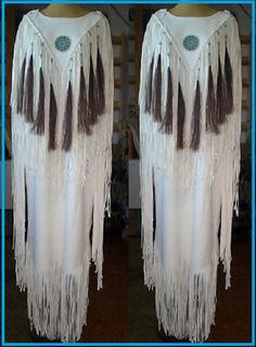 BUCKSKIN HIDE  FRINGES  HANDMADE BEADED MEDALLION  SHIPPING TERMS   • Your item would be delivered directly from our overseas production units through well-known courier services i.e. DHL, FedEx, TNT, and Sky-net. • Usually we dispatch item within 5-10 business days (depending upon the nature of the product) from the payment date. However, it may take 3-6 days to reach you depending upon your order nature and location. • Shipment is offered without freight insurance • The price shown against eac Native American Wedding Dress, Buckskin Dress, American Wedding Dress, American Indian Clothing, Baby Moccasin Pattern, Fringe Wedding Dress, Mens Western Style, Beading Dress, Beaded Medallion