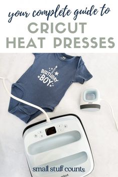 the complete guide to cricut heat presses for babies and toddlers with instructions