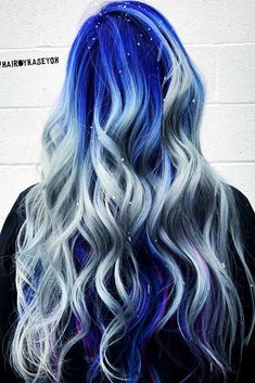 Blonde Highlights Ideas on Colored Hair Picture 6 Blue Ombre Hair, Hair Color Techniques, Pretty Hair Color, Ombre Hair Color, Hair Dye Colors, Mermaid Hair, Rainbow Hair, Cool Hair Color, Grunge Hair