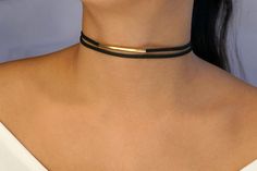 adjustable choker: - shortest: 33.0 cm - longest: 40.0 cm Suede Choker Necklace, Choker Necklace Black, Black Leather Choker, Choker Black, Black Velvet Choker, Black Choker Necklace, Gold Bar Necklace, Velvet Choker, Gold Choker Necklace