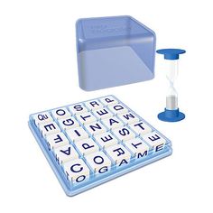 For more than 30 years, word game lovers have enjoyed the challenge of Big Boggle.Shake up the 25 letter cubes and try to spot as many hidden words as you can. Race against the 3-minute sand timer as you follow adjoining letters, every which way, searching for words that you hope your opponents won't find.When time runs out, players compare their lists and score for each unique word they've found. The player with the highest score wins!The larger 5x5 grid puts nine more letters in play than in s Boggle Board, Vocabulary Games For Kids, Boggle Game, 6 Letter Words, Sand Timer, Plastic Letters, Hidden Words, Longest Word, Sand Timers