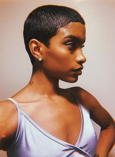 @caringfornaturalhair for all things natural hair + care! #naturalhair Easy Natural Black Hairstyles, Short Hair Styles Natural, Natural Black Hairstyles, Styles Natural Hair, Hair Styles Natural, Short Relaxed Hairstyles, Natural Hair Cuts, Natural Hair Short Cuts, Short Sassy Hair