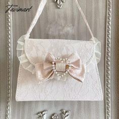 42133609906223 Bags 2024, Floral Ribbon, Hanging Bag, Aesthetic Vintage, News Design, Crossbody Bags, Light Pink, Handbags, Lace