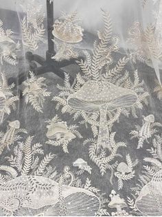 Wholesale Fashion Mushroom Lace Fabric,Embroidery Tulle Lace,Eevning Dress Lace,Wedding Bridal Dress,Ivory Dress Fabric,Wedding Dress Lace,By the Yard, Quantity:  This listing is for 1 yard.  If you buy more than one yard, you will get uncut piece. Width:  About 130cm Feature: Very high quality Embroidery lace fabric. It is designed for wedding dress, Bridal dress,Evening Dress. You may see this lace dress in some fashion show. Yes, They are the same fabric. Mushroom Wedding Dress, Mushroom Wedding Decor, Mushroom Wedding, Story Clothes, Floral Witch, French Lace Wedding Dress, Veil Ideas, Lace Top Wedding Dress, Mushroom Embroidery