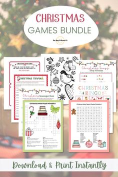 christmas games bundle for kids and adults