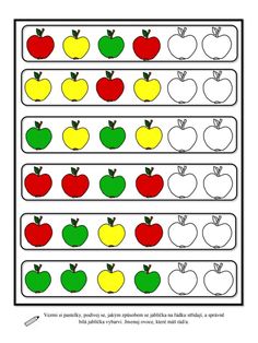 an apple themed worksheet for preschool