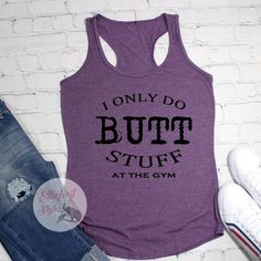 Funny Workout Tank Top - Elliefont Styles Gym Sayings, Workout Tank Tops Funny, Funny Workout Tanks, Fitness Goal, Funny Workout, Funny Tank Tops, Spin Class, Workout Tank Top, Workout Humor