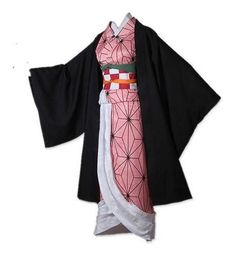 Cosplay Disfraz Anime Demon Slayer Kamado Nezuko Quimono Kimono Cosplay, Kids Kimono, Uniform Clothes, Kimono Outfits, Nezuko Cosplay, Anime Kimono, Anime Demon Slayer, Anime Cosplay Costumes