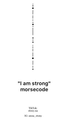 the cover for i am strong morsecodee, with an image of a line in black and white