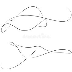 two abstract shapes in black and white royalty illustration