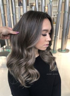 French Balayage, Highlights Brown Hair Balayage, Ash Balayage, Ash Blonde Balayage, Color Balayage, Gray Hair Highlights, Brown Hair Balayage