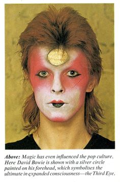 an advertisement for david bowie's album, above magic has even influenced the pop culture