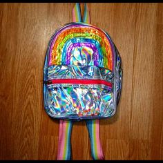 Girl’s Metallic Rainbow Colored Backpack. New Never Worn. Discount Shipping!! Metallic Rainbow, Rainbow Bag, Bag Pack, Bagpack, Kids Accessories, Pink Yellow, Bag Accessories, Kids Shop, Backpacks