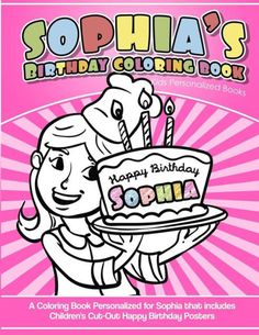 an adult coloring book for adults with the title, addison's birthday coloring book