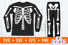 the skeleton pajamas are black and white